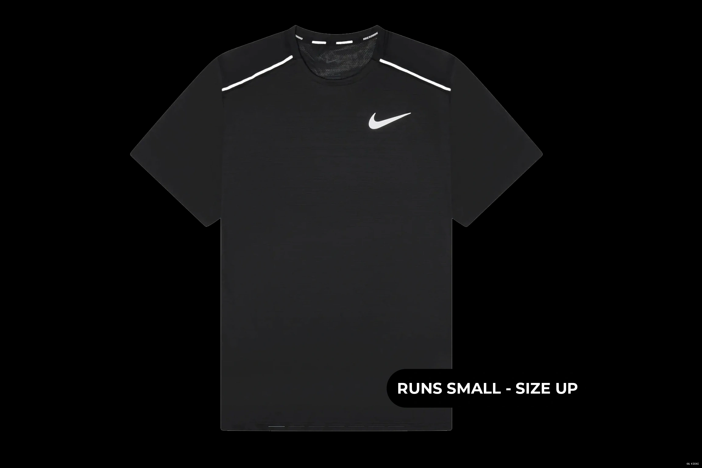 Nike Dri-Fit Black 1.0 Shirt T Miler 0816